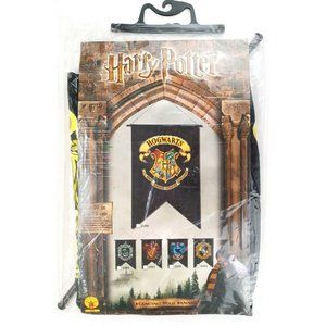 Harry Potter Hufflepuff Hanging Wall Banner Flag Vintage England Rubie's New